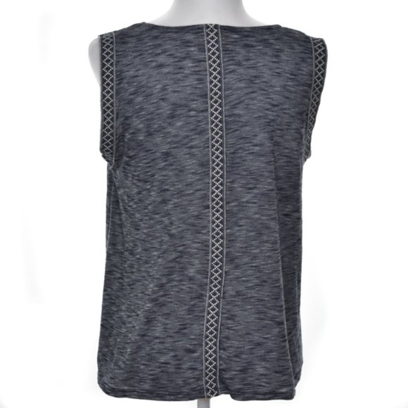 W5 Anthropologie L Sleeveless Tee Top Anthro Shirt - Picture 3 of 6
